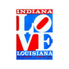 ROBERT INDIANA 'LOVE: Louisiana' (1972) Rare Original Lithograph Print