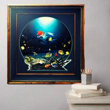 Load image into Gallery viewer, ROBERT WYLAND 'Ariel's Ocean Ride' (2005) Gallery Framed Giclee on Canvas