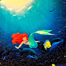 Load image into Gallery viewer, ROBERT WYLAND 'Ariel's Ocean Ride' (2005) Gallery Framed Giclee on Canvas