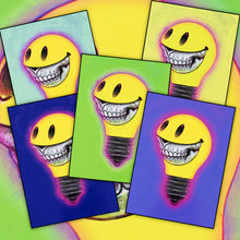 Load image into Gallery viewer, RON ENGLISH &#39;Light Cult Crypto Club: Framed Bulb&#39; (green) UV-Cured Print on Aluminum - Signari Gallery 