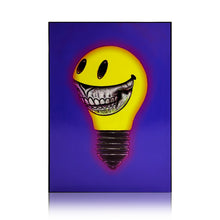 Load image into Gallery viewer, RON ENGLISH &#39;Light Cult Crypto Club: Framed Bulb&#39; (2023) UV-Cured Print on Aluminum - Signari Gallery 