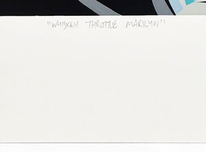 RYAN ROADKILL 'Whiskey Throttle Marilyn' Framed Screen Print - Signari Gallery 