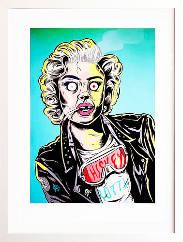 RYAN ROADKILL 'Whiskey Throttle Marilyn' (2019) Custom Framed Giclee Print - Signari Gallery 