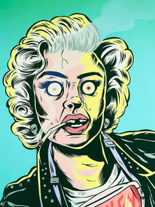 RYAN ROADKILL 'Whiskey Throttle Marilyn' Framed Screen Print - Signari Gallery 