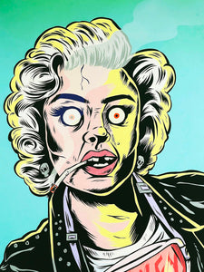 RYAN ROADKILL 'Whiskey Throttle Marilyn' (2019) Custom Framed Giclee Print - Signari Gallery 