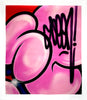 SEEN 'Original Painting #9969' (pink) Original Bubble-Tag on Canvas - Signari Gallery 