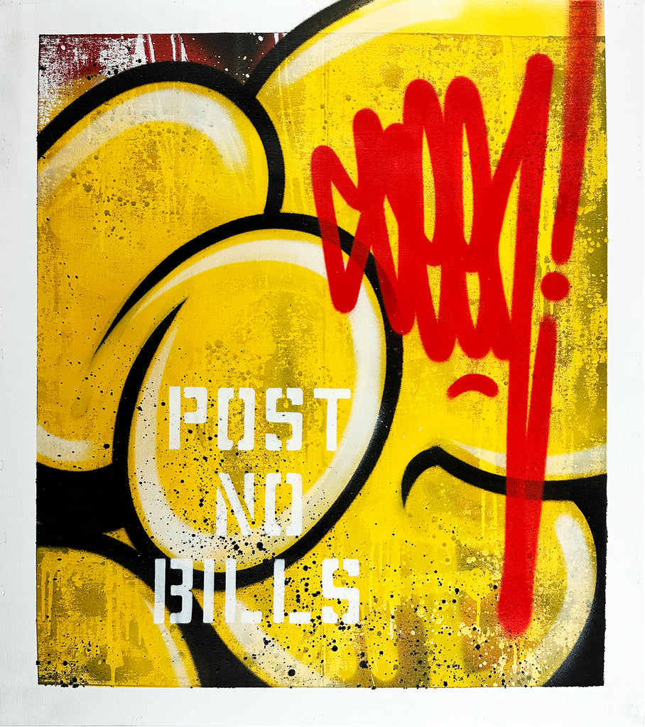 SEEN 'Original Painting #8519' (yellow) Original on Canvas - Signari Gallery 