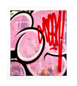 SEEN 'Original Painting #8905' (pink) Original on Canvas - Signari Gallery 