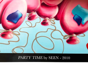 SEEN 'Party Time' (2021) Screen Print Poster - Signari Gallery 