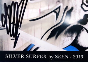 SEEN 'Silver Surfer' (2021) Screen Print Poster - Signari Gallery 