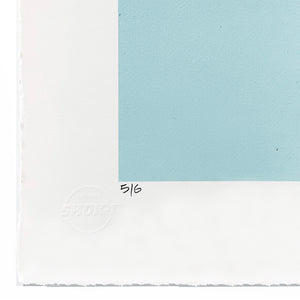 SHOK-1 'Thorns' (2018) RARE 9-Layer Screen Print (Duck Egg Blue)