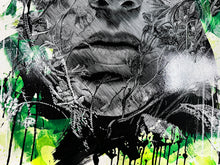 Load image into Gallery viewer, SNIK &#39;For a Moment&#39; (2024) Hand-Painted Multiple Print (green)