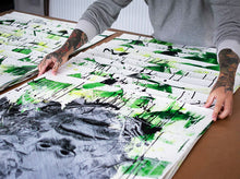 Load image into Gallery viewer, SNIK &#39;For a Moment&#39; (2024) Hand-Painted Multiple Print (green)