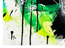 Load image into Gallery viewer, SNIK &#39;For a Moment&#39; (2024) Hand-Painted Multiple Print (green)