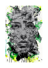 Load image into Gallery viewer, SNIK &#39;For a Moment&#39; (2024) Hand-Painted Multiple Print (green)