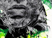 Load image into Gallery viewer, SNIK &#39;For a Moment&#39; (2024) Hand-Painted Multiple Print (green)