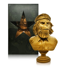 Load image into Gallery viewer, SSUR x 3DRetro &#39;Rebel Ape&#39; (2013) DesignerCon Excl. Vinyl Art Bust (gold)