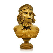 Load image into Gallery viewer, SSUR x 3DRetro &#39;Rebel Ape&#39; (2013) DesignerCon Excl. Vinyl Art Bust (gold)