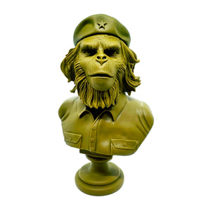 SSUR x 3DRetro 'Rebel Ape' (2013) Rare Designer Vinyl Art Bust (Army green)