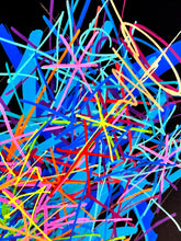 Load image into Gallery viewer, SABER &#39;Chromatic Tags Scroll&#39; (2024) Hand-Painted Multiple on Paper