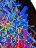 SABER 'Chromatic Tags Scroll' (2024) Hand-Painted Multiple on Paper