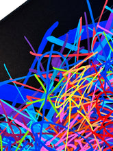 Load image into Gallery viewer, SABER &#39;Chromatic Tags Scroll&#39; (2024) Hand-Painted Multiple on Paper