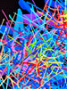 SABER 'Chromatic Tags Scroll' (2024) Hand-Painted Multiple on Paper