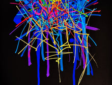 Load image into Gallery viewer, SABER &#39;Chromatic Tags Scroll&#39; (2024) Hand-Painted Multiple on Paper