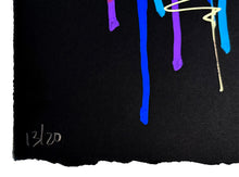 Load image into Gallery viewer, SABER &#39;Chromatic Tags Scroll&#39; (2024) Hand-Painted Multiple on Paper