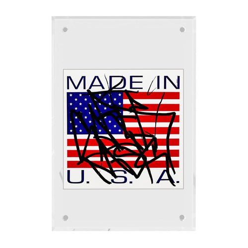 SABER 'Made in the U.S.A.' (2024) Hand-Signed Sticker Framed Display