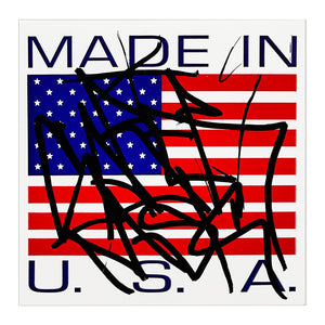 SABER 'Made in the U.S.A.' (2024) Hand-Signed Sticker Framed Display