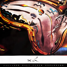 Load image into Gallery viewer, SALVADOR DALI 'Clock Explosion' (1988) Offset Lithograph Poster