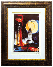 Load image into Gallery viewer, SALVADOR DALI 'The Moon on Manhattan' (1976) Custom Framed Limited Ed. Lithograph