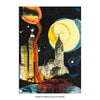 SALVADOR DALI 'The Moon on Manhattan' (1976) Custom Framed Limited Ed. Lithograph