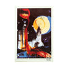 SALVADOR DALI 'The Moon on Manhattan' (1976) Custom Framed Limited Ed. Lithograph