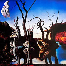 Load image into Gallery viewer, SALVADOR DALI 'Swans Reflecting Elephants' (1988) Offset Lithograph Poster