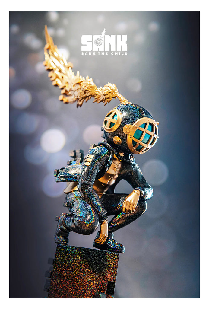 SANK 'Faded Away' (Obsidian) Resin Designer Art Figure - Signari Gallery 