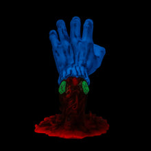 Load image into Gallery viewer, SANTA CRUZ x KidRobot &#39;Screaming Hand&#39; (2025) 40th Ann. GID Vinyl Figure