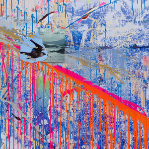 SARAH SZE 'Rip Tide' (2025) Offset Lithograph Exhibit Poster - Signari Gallery 