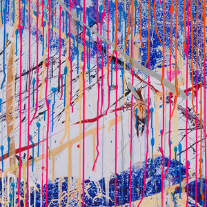 SARAH SZE 'Rip Tide' (2025) Offset Lithograph Exhibit Poster - Signari Gallery 