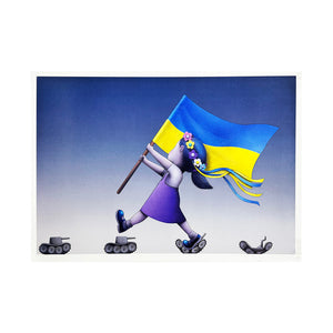SETH GLOBEPAINTER 'L’Ukraine En Marche' (2022) Rare Offset Lithograph