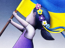 Load image into Gallery viewer, SETH GLOBEPAINTER &#39;L’Ukraine En Marche&#39; (2022) Offset Lithograph - Signari Gallery 