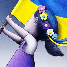 Load image into Gallery viewer, SETH GLOBEPAINTER &#39;L’Ukraine En Marche&#39; (2022) Rare Offset Lithograph