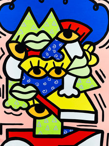 SHEEFY McFLY 'Indigo Fro' (2021) 10-Color Screen Print - Signari Gallery 