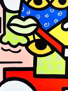 SHEEFY McFLY 'Indigo Fro' (2021) 10-Color Screen Print - Signari Gallery 
