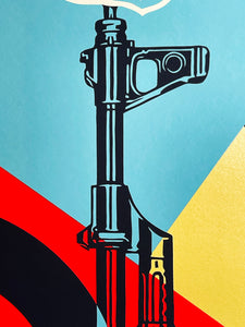 SHEPARD FAIREY 'AK-47 Lotus + AR-15 Lily' (2021) Screen Print Set - Signari Gallery 