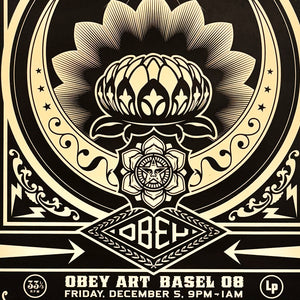 SHEPARD FAIREY 'Art Basel' (2008) Rare Original Screen Print