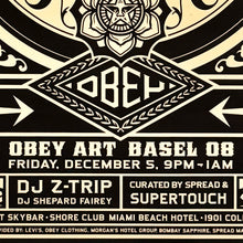 Load image into Gallery viewer, SHEPARD FAIREY &#39;Art Basel&#39; (2008) Rare Original Screen Print