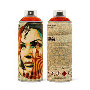 SHEPARD FAIREY x MTN Colors 'Cut it Up', Lotus Blue' + 'Target' (2019) Set of 3 Spray Cans