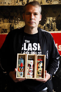 SHEPARD FAIREY x MTN Colors 'Cut it Up', Lotus Blue' + 'Target' (2019) Set of 3 Spray Cans